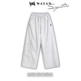  Quần nỉ Unisex ống rộng họa tiết thêu nổi Loud in silence - WQNT21 