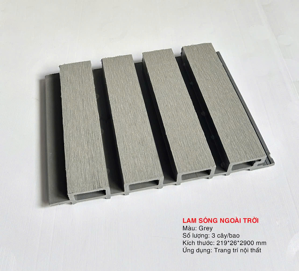 Lam sóng ngoài trời - Grey Tấm ốp MIFU