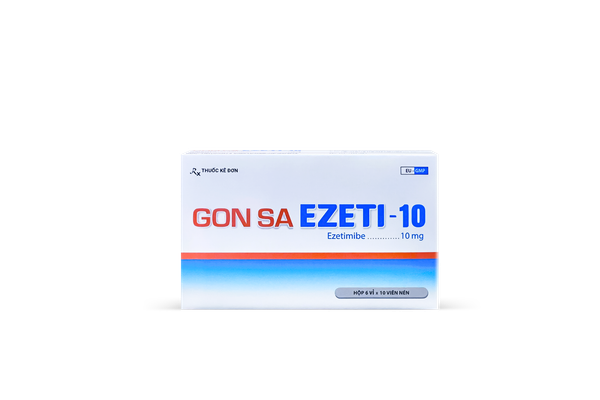 GON SA EZETI-10 - Điều trị tăng cholesterol máu nguyên phát, dự phòng các biến cố tim mạch 
