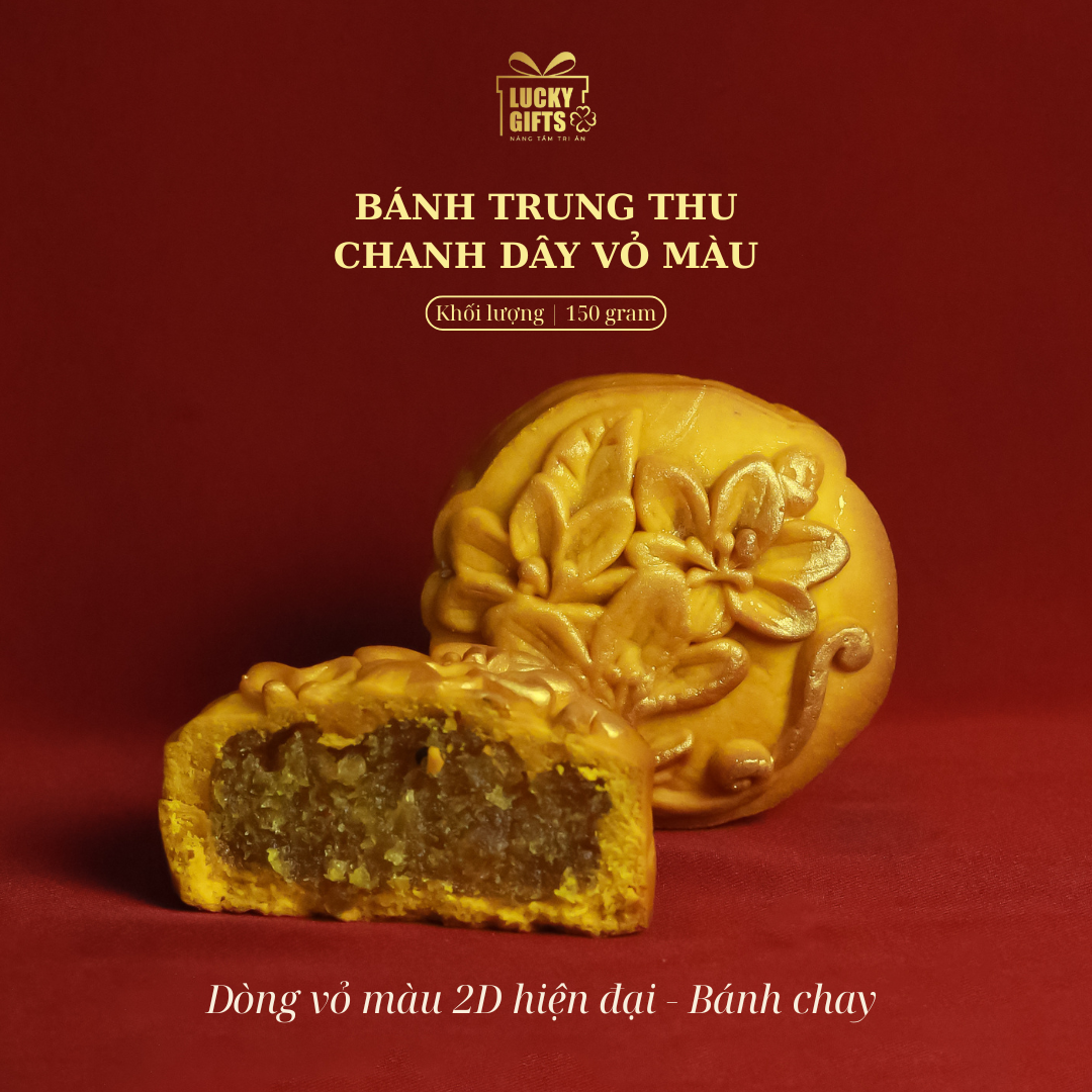 Bánh Trung Thu Chanh Dây – Vỏ màu vàng, vị chua ngọt mới lạ