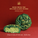  Bánh Trung Thu Dừa Non Lá Dứa (vỏ màu) – Thanh mát, ăn chay được 