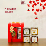  Hộp quà Tết Phúc An 02 – Set hạt dinh dưỡng và mứt xoài | LuckyGifts 