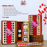  Hộp quà Tết Hoàng Đào 01 – Hộp quà Tết tặng đối tác và khách hàng VIP | LuckyGifts 