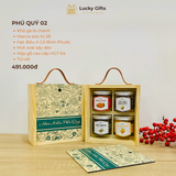  Hộp quà Tết Phú Quý 02 – Quà Tết biếu khách hàng hộp gỗ in logo doanh nghiệp | LuckyGifts 