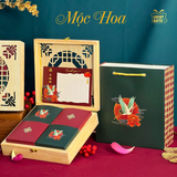  Mộc Hoa 2 - Hộp bánh Trung Thu hiện đại 4 vị trái cây cho doanh nghiệp 