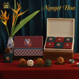  Nguyệt Hoa 1 - Hộp bánh Trung Thu 6 vị sang trọng – Tặng doanh nghiệp 