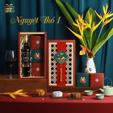  Nguyệt Thố 1 - Hộp quà Trung Thu 3 bánh & đồ uống nhập sang trọng 