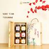 Hộp quà Tết Như Ý 08 – Hộp gỗ HG27, gồm 6 món hạt & mứt, sang trọng