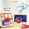 Hộp quà Tết Như Ý 11 – Không rượu, nhiều món hiện đại, hộp gỗ HG53