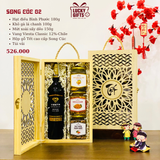  Hộp quà Tết Song Cúc 02 – Quà Tết doanh nghiệp, đối tác | LuckyGifts 