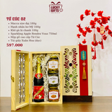  Hộp quà Tết Tứ Cúc 02 – Hộp quà Tết doanh nghiệp 2026 | LuckyGifts 