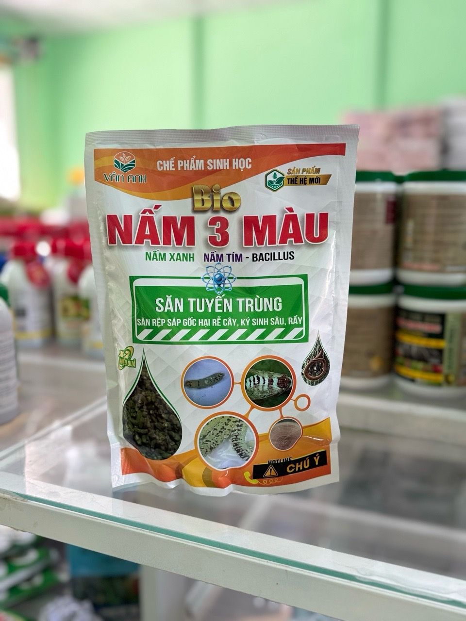  Bio nấm 3 màu (1kg) săn tuyên trùng ,rệp sáp gốc,kí sinh sâu rầy 