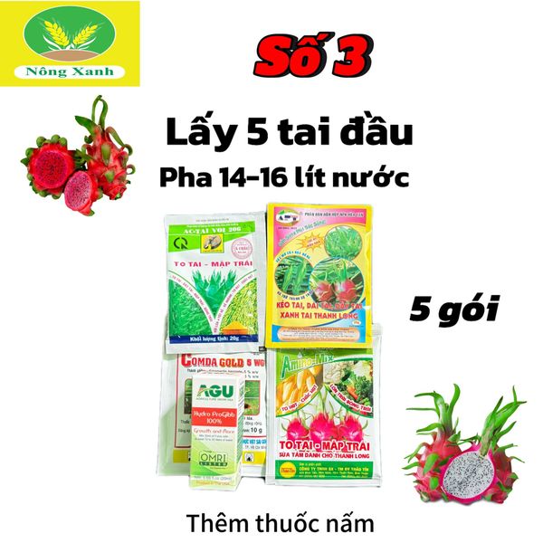  chuyên dùng cho thanh long Bộ số 3 (lấy tai đầu thanh long) 
