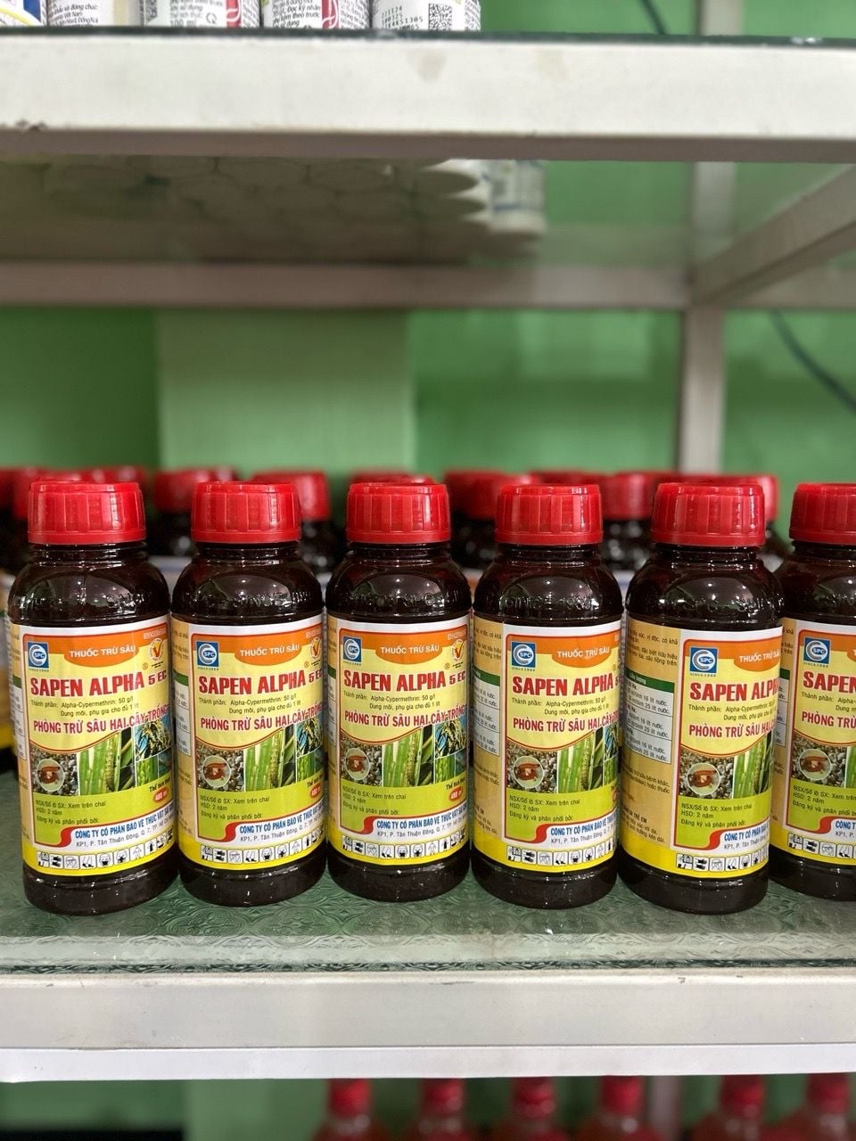  Thuốc SAPEN ALPHA 5EC Đặc Trị Sâu Cuốn Lá, Bọ Trĩ, Sâu Hồng 