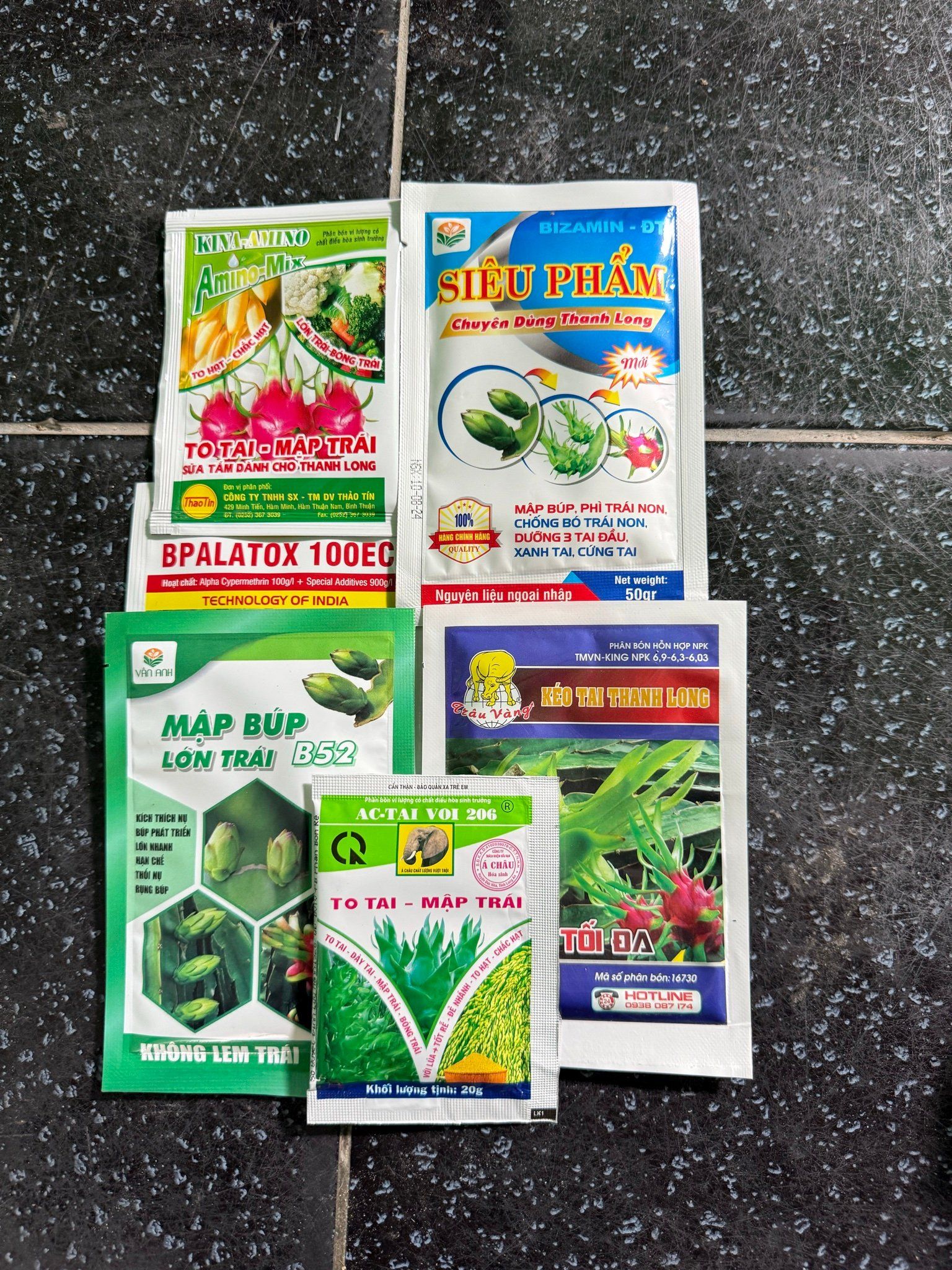  chuyên dùng cho thanh long    Bộ số 2 (lem) phun búp 14-20 ngày 