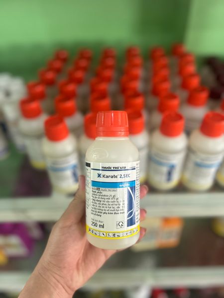  Thuốc KARATE 2.5EC (250ml) trừ Bọ Xít Muỗi hại cây ăn trái-Thuốc Trừ Sâu Karate Trừ Sâu cuốn lá, Bọ trĩ, Bọ xít muỗi, Sâu Phao, Bọ xít 