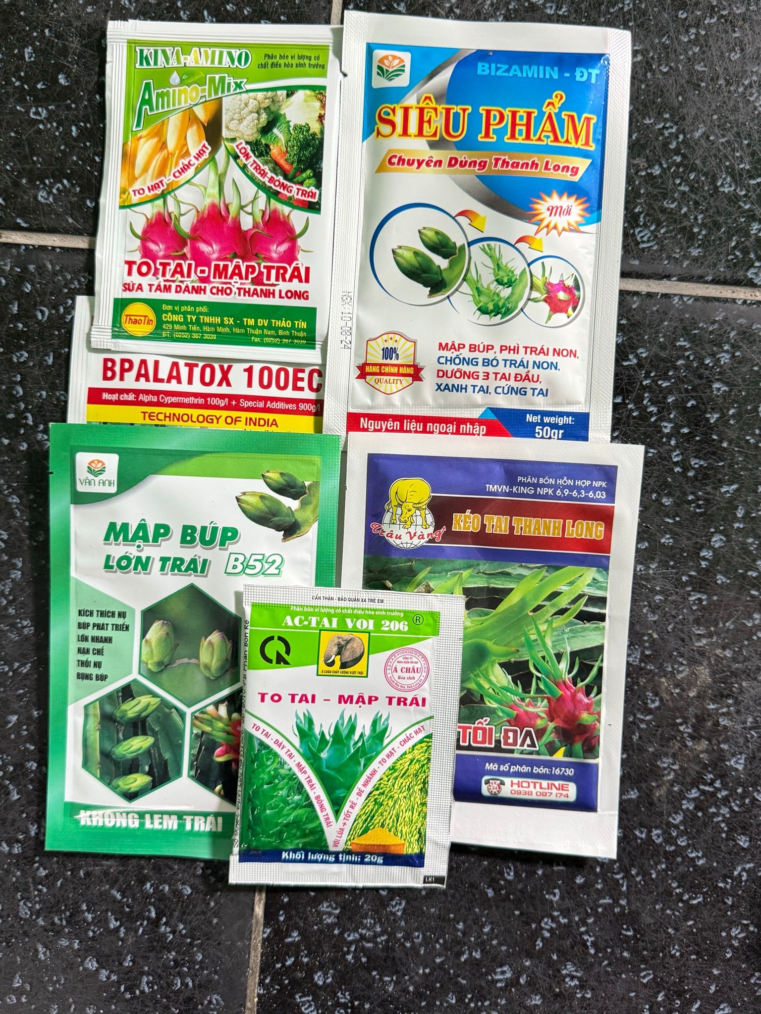  chuyên dùng cho thanh long    Bộ số 2 (lem) phun búp 14-20 ngày 