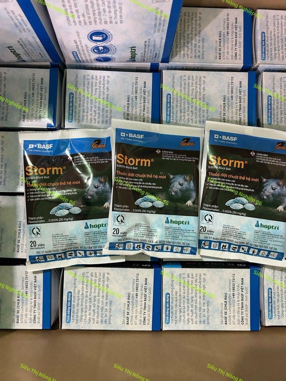  (combo 10 gói) Thuốc diệt chuột Storm (20 viên), thuốc chuột Storm 
