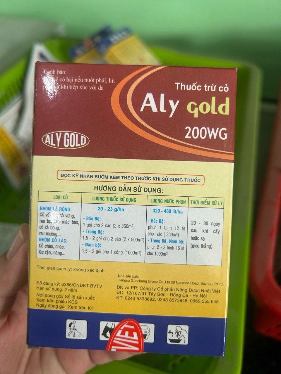  Thuốc trừ cỏ chọn lọc Aly Gold 200WG (1,5g) - Trừ cỏ lá rộng 