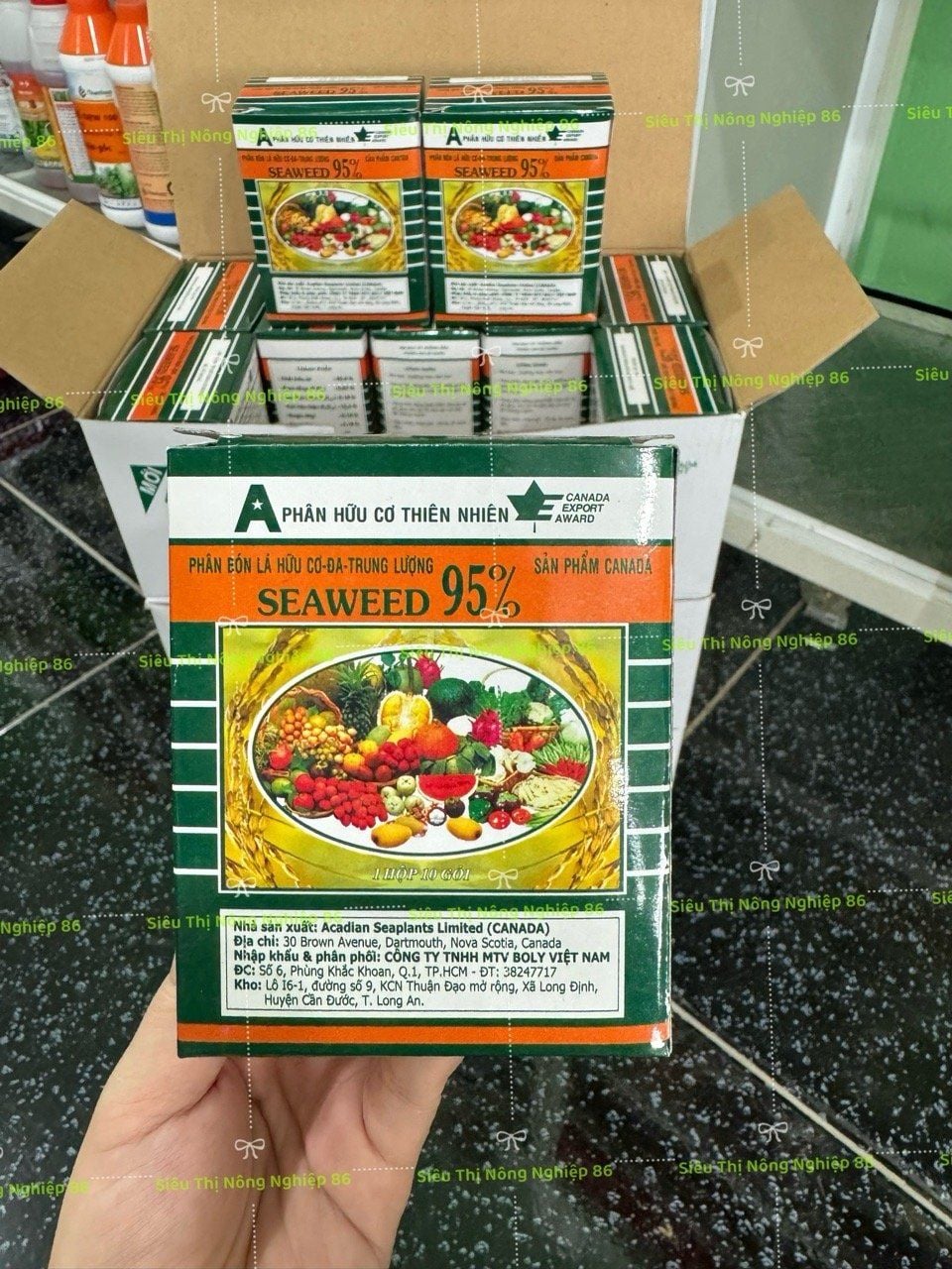  PHÂN BÓN LÁ HỮU CƠ RONG BIỂN SEAWEED (CANADA) 10G/GÓI 