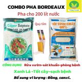  combo bocdo (1 kg đồng sunphat+ 1 kg vôi) quản lí nấm,thán thử,rỉ sắt rửa vườn sau khi thu hoạch 
