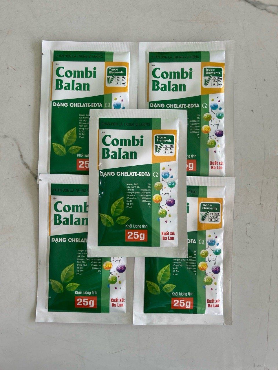  phân bón trung vi lượng COMBI BALAN gói 25gr nhập khẩu 