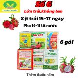  chuyên dùng cho thanh long  Bộ số 6 (lớn trái,không lem) xịt trái 15-17 ngày 