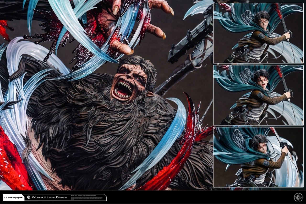  Levi vs Beast Titan 2.0 - Attack on Titan - Hertz Studio 