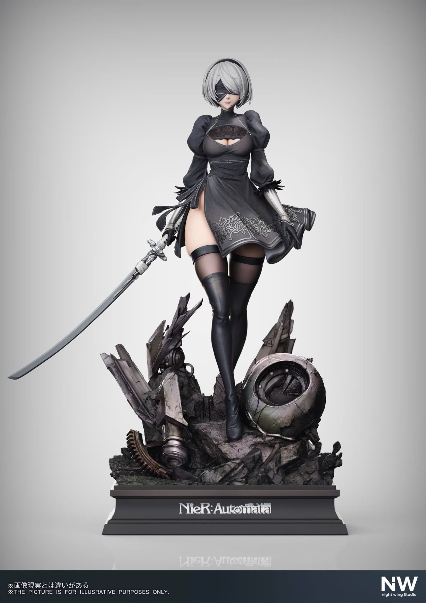  2B - Nier Automata - Night Wing Studio 
