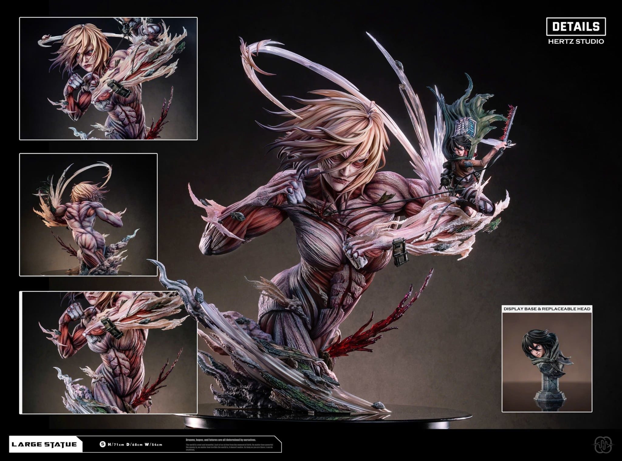  Eren & Annie & Female Titan - Attack on Titan - Hertz Studio 