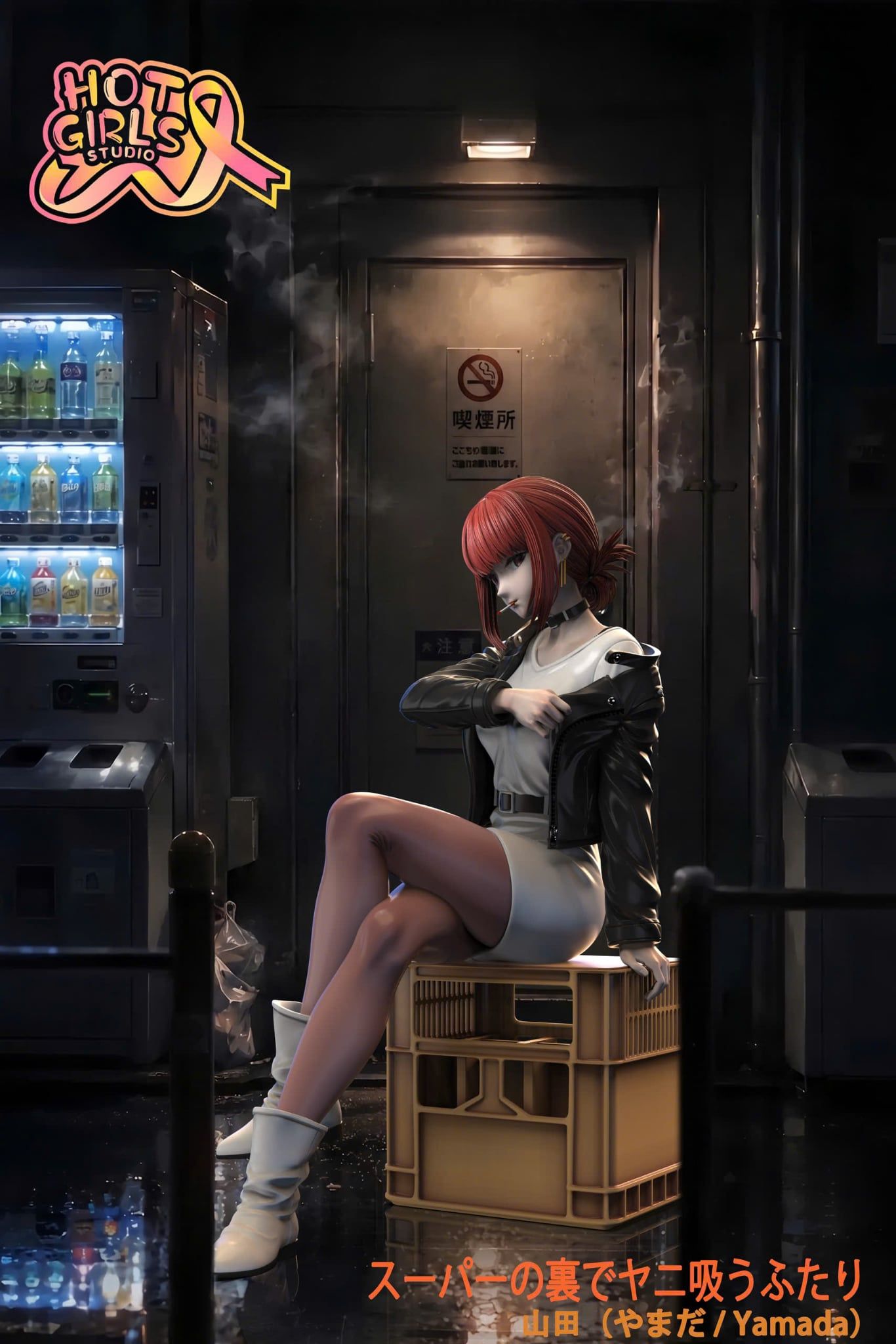  Yamada - Smoking Behind the Supermarket with You - Hot Girl Studio 