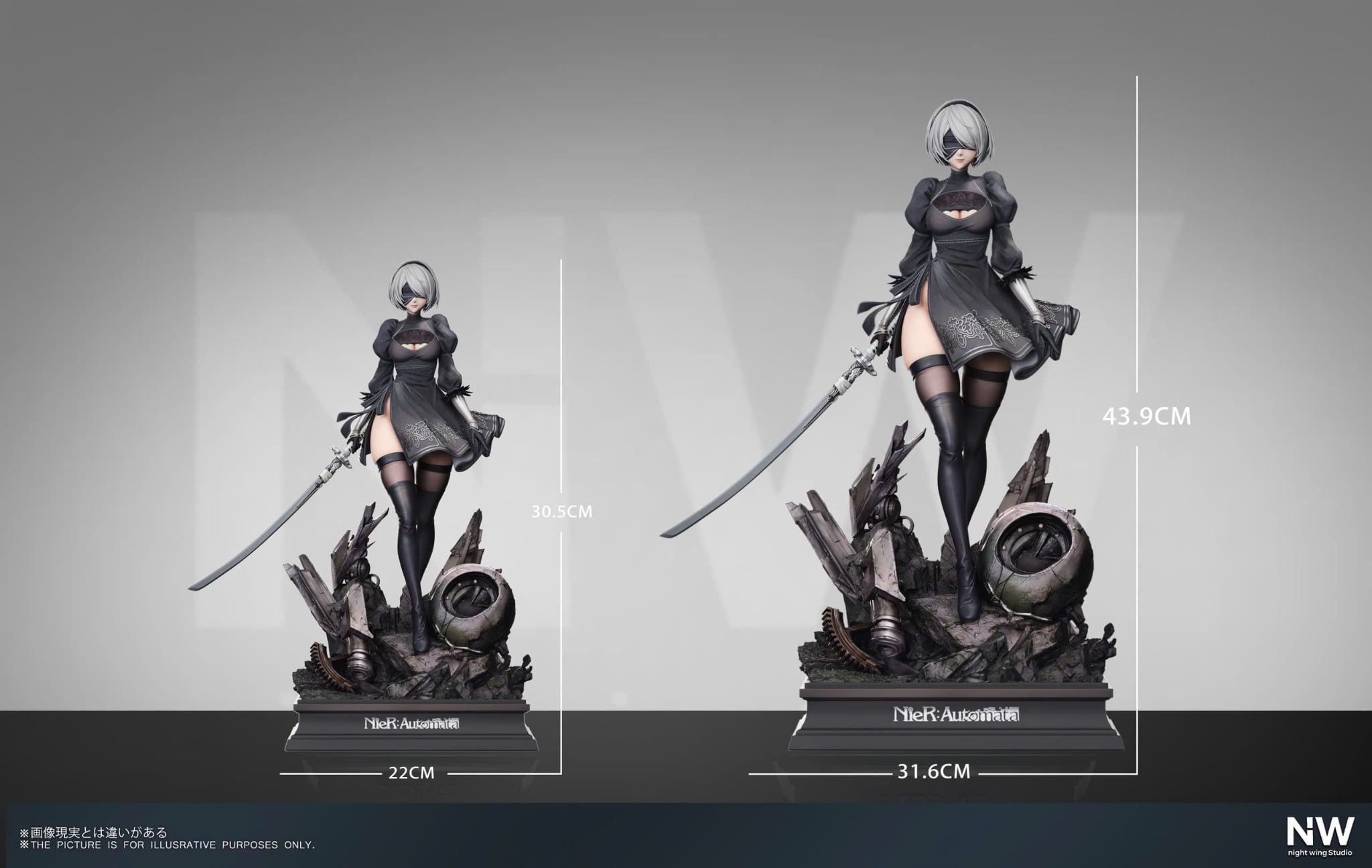  2B - Nier Automata - Night Wing Studio 