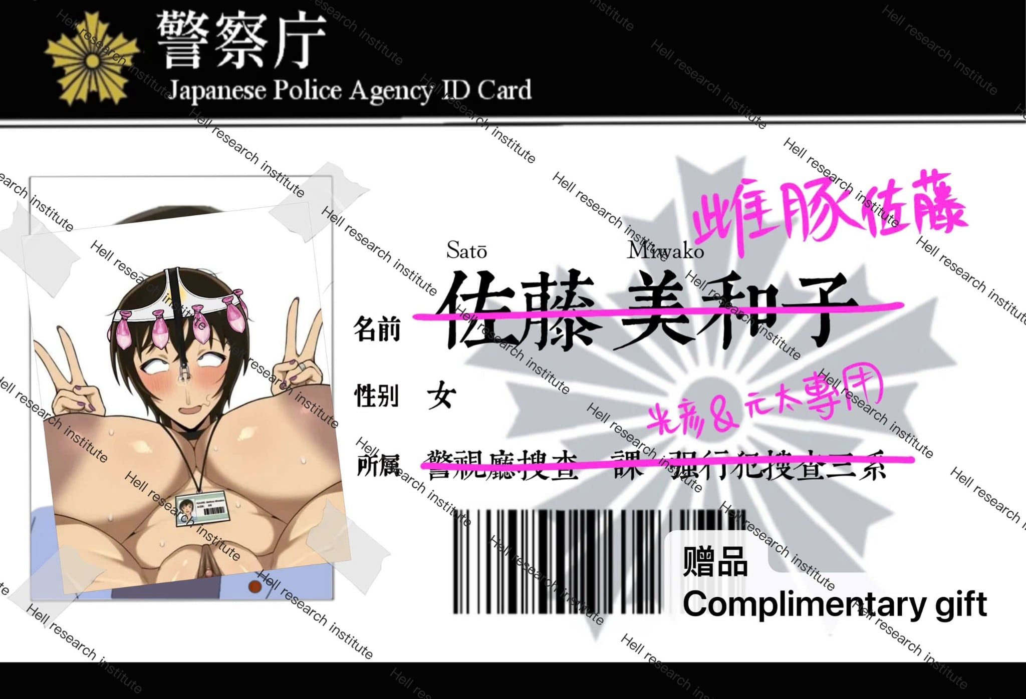  Miwako Sato - Detective Conan R18 - Hell Research Institute Studio 