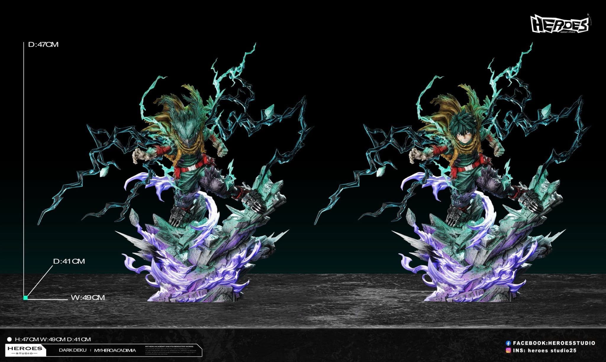  Dark Deku 2.0 - My hero academia - Heroes Studio 