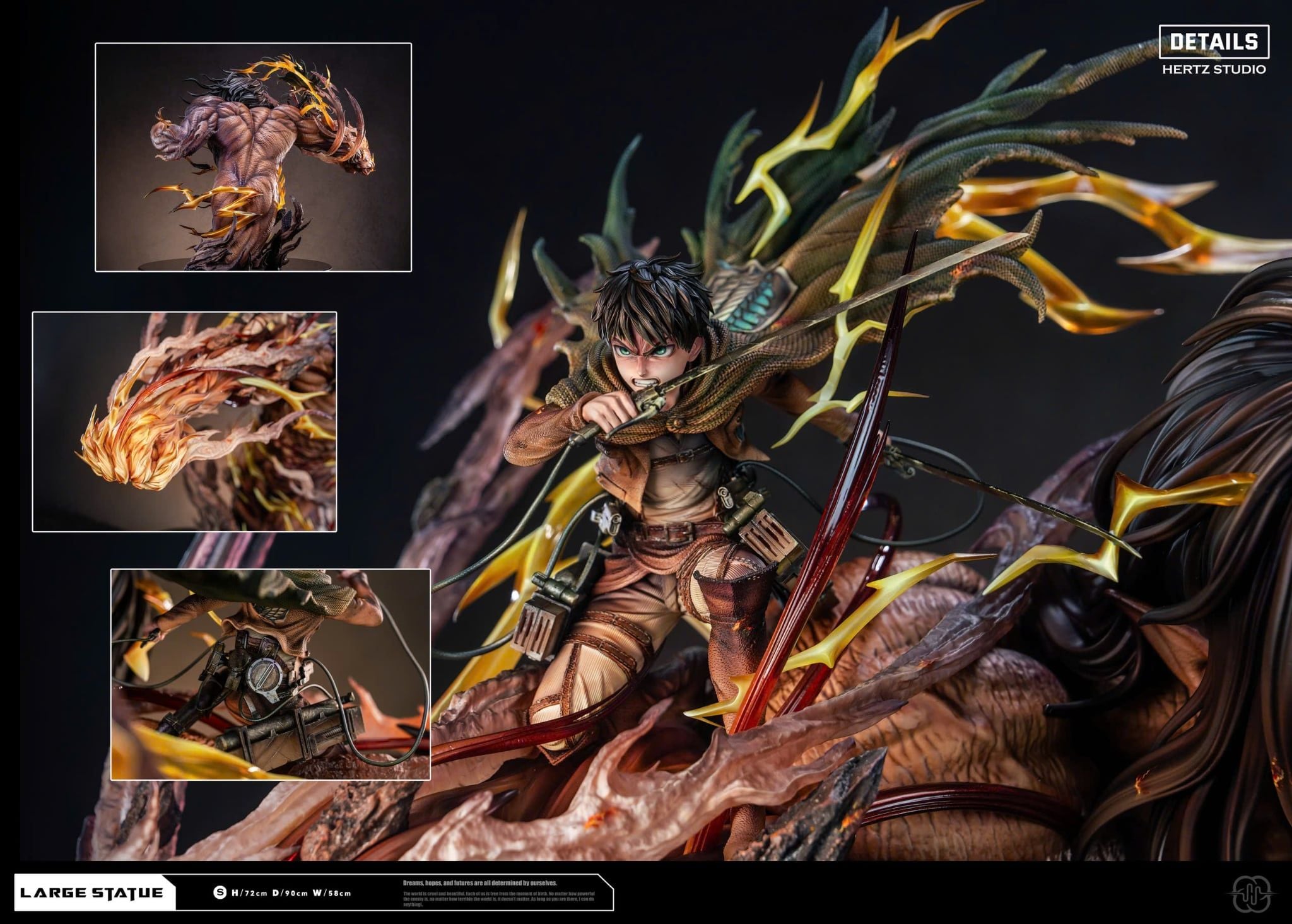  Eren & Annie & Female Titan - Attack on Titan - Hertz Studio 