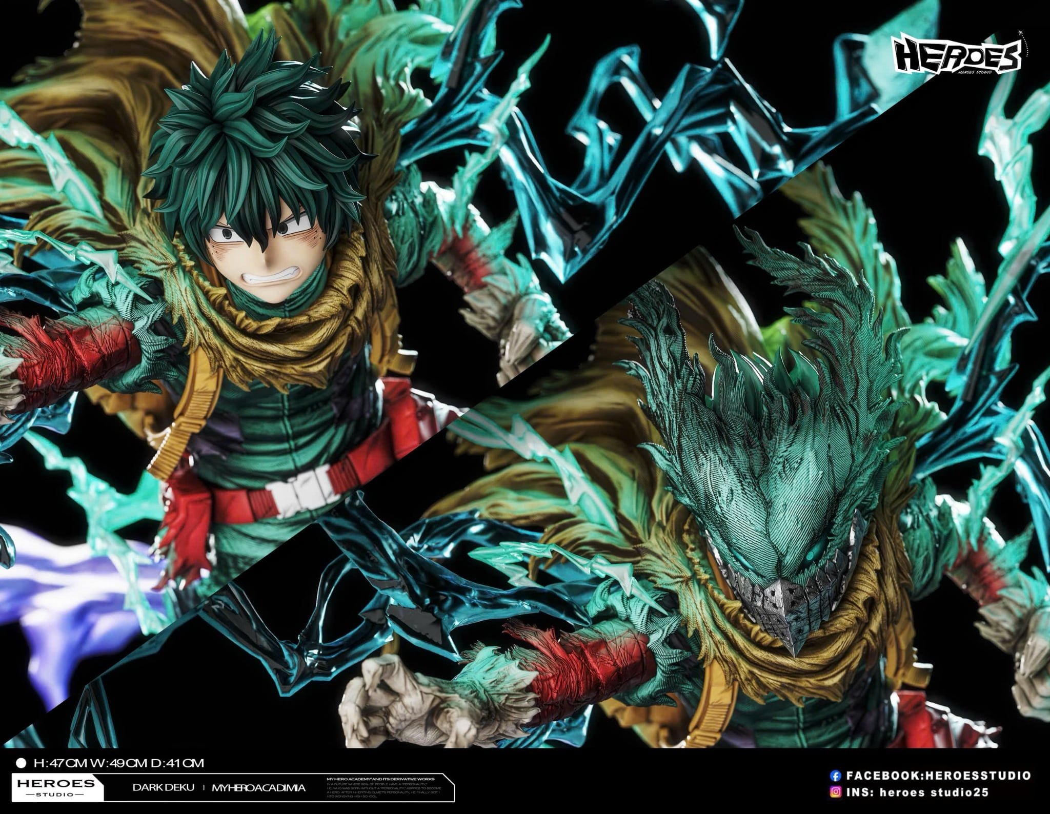  Dark Deku 2.0 - My hero academia - Heroes Studio 