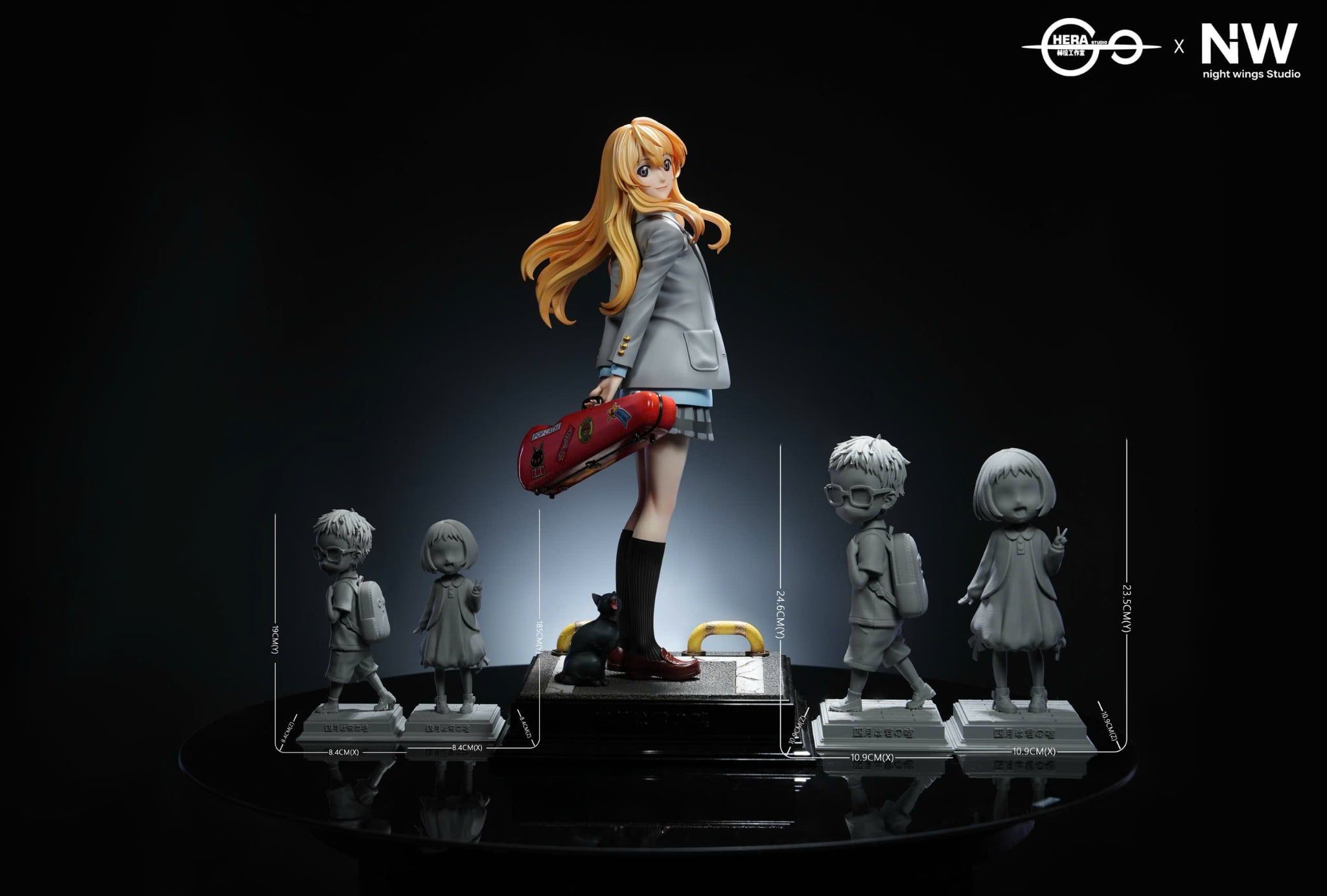  Kaori Miyazono & Arima Kousei Childhood - Your Lie in April - Night Wing Studio X Hera Studio 