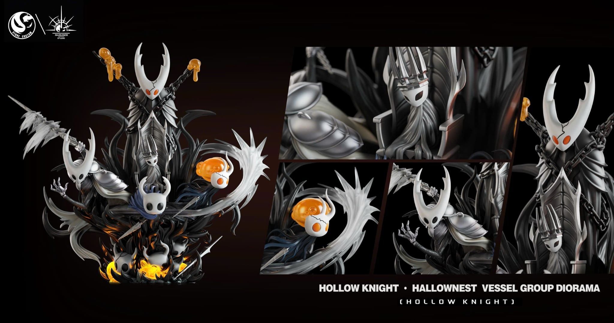  Void Vessel Family - Hollow Knight - Stone Custom Studio x Radiance Studio 