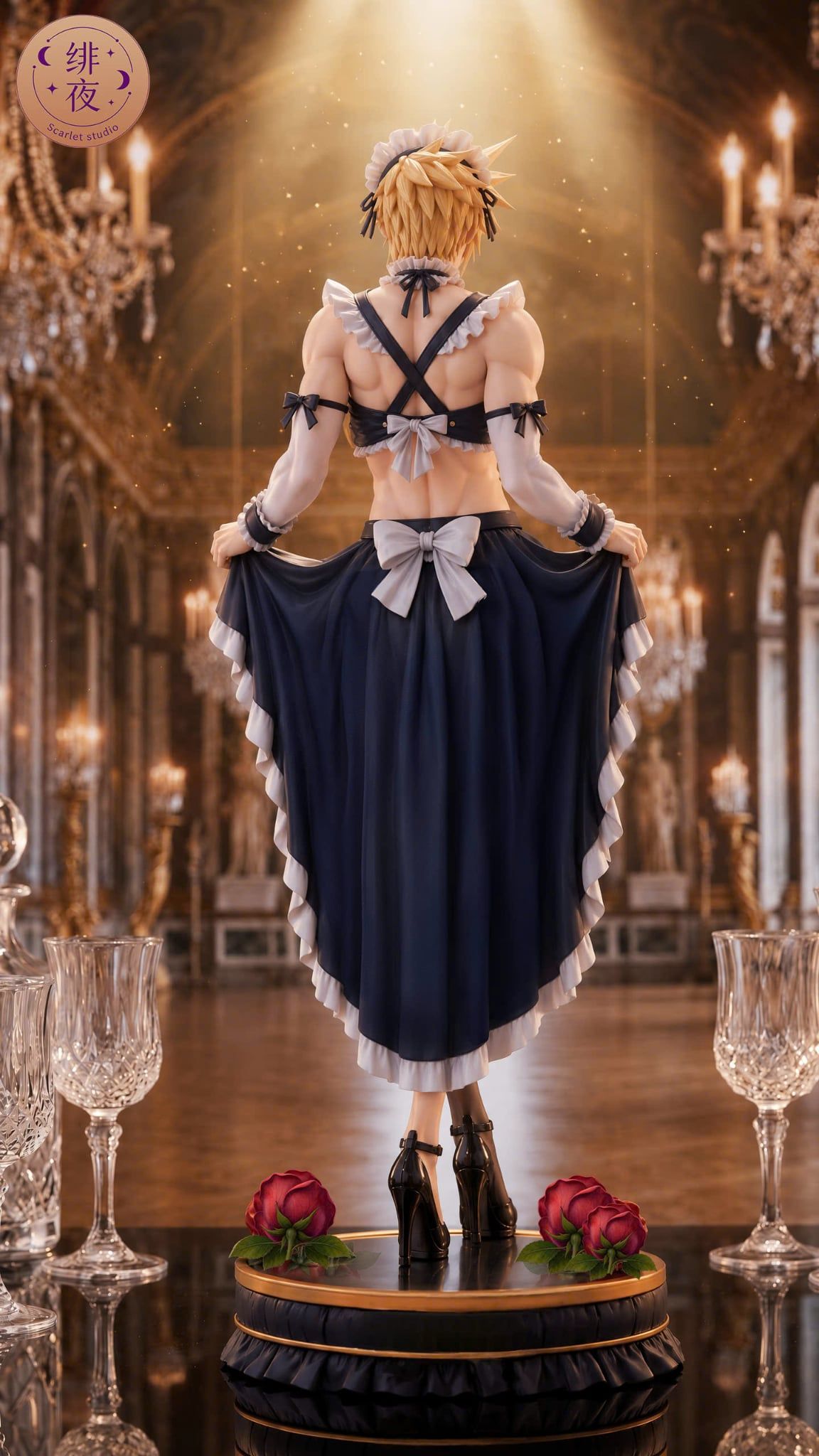  Cloud in a Maid Outfit - Final Fantasy - Scarlet Studio 