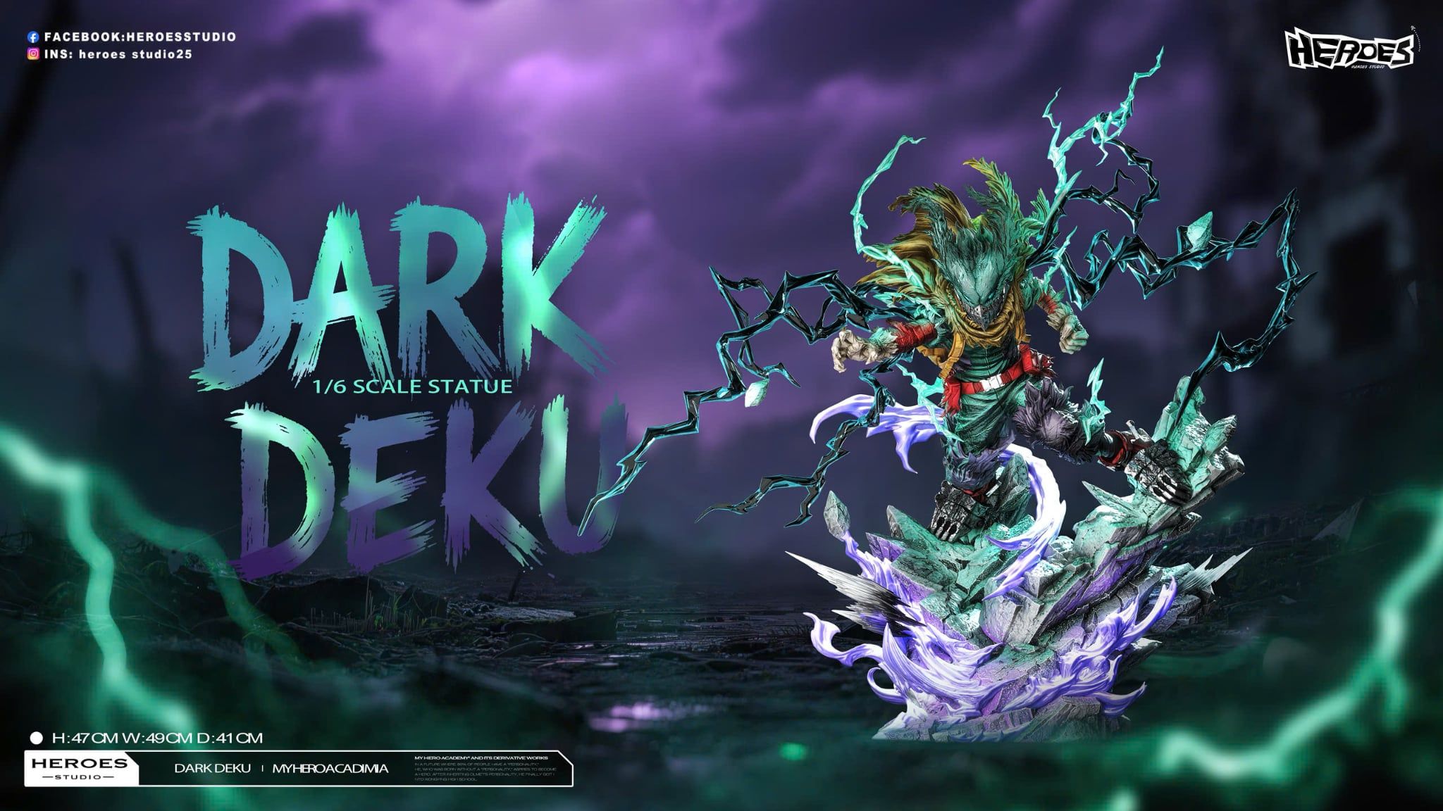 Dark Deku 2.0 - My hero academia - Heroes Studio 