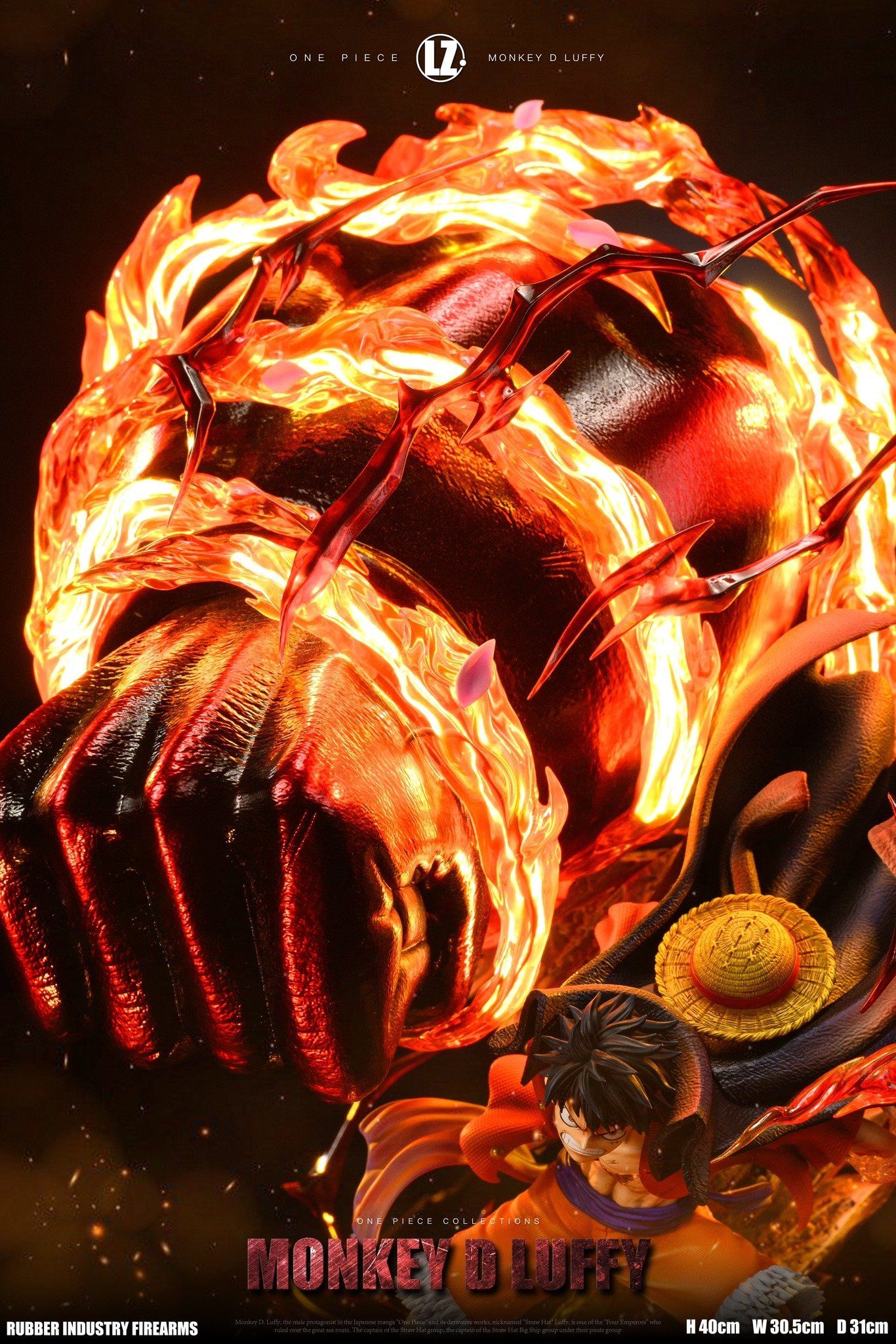  Luffy Red Roc - One Piece - LZ Studio 