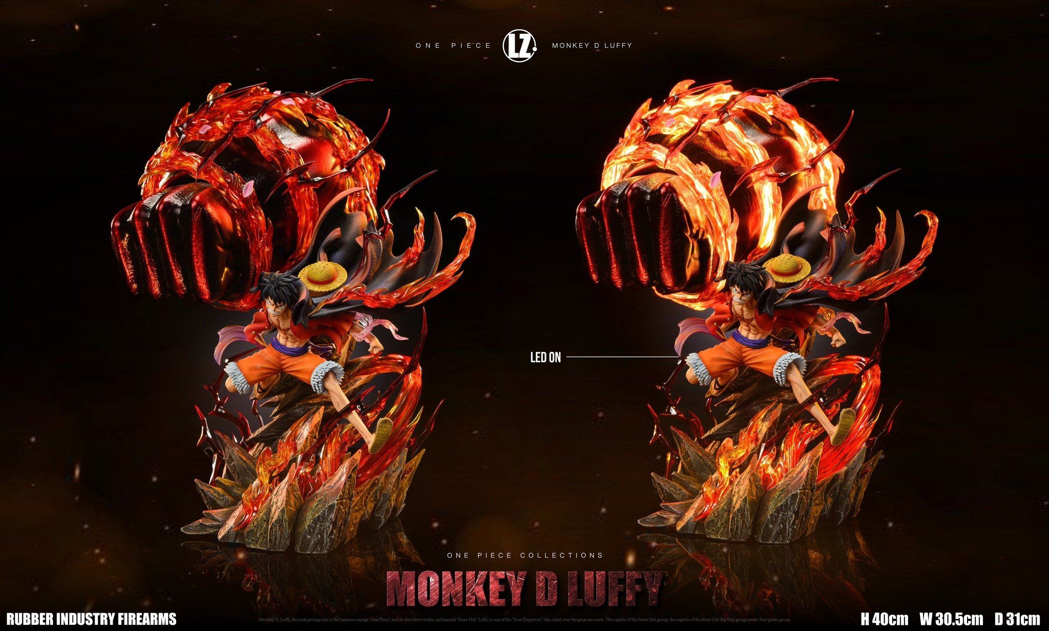  Luffy Red Roc - One Piece - LZ Studio 