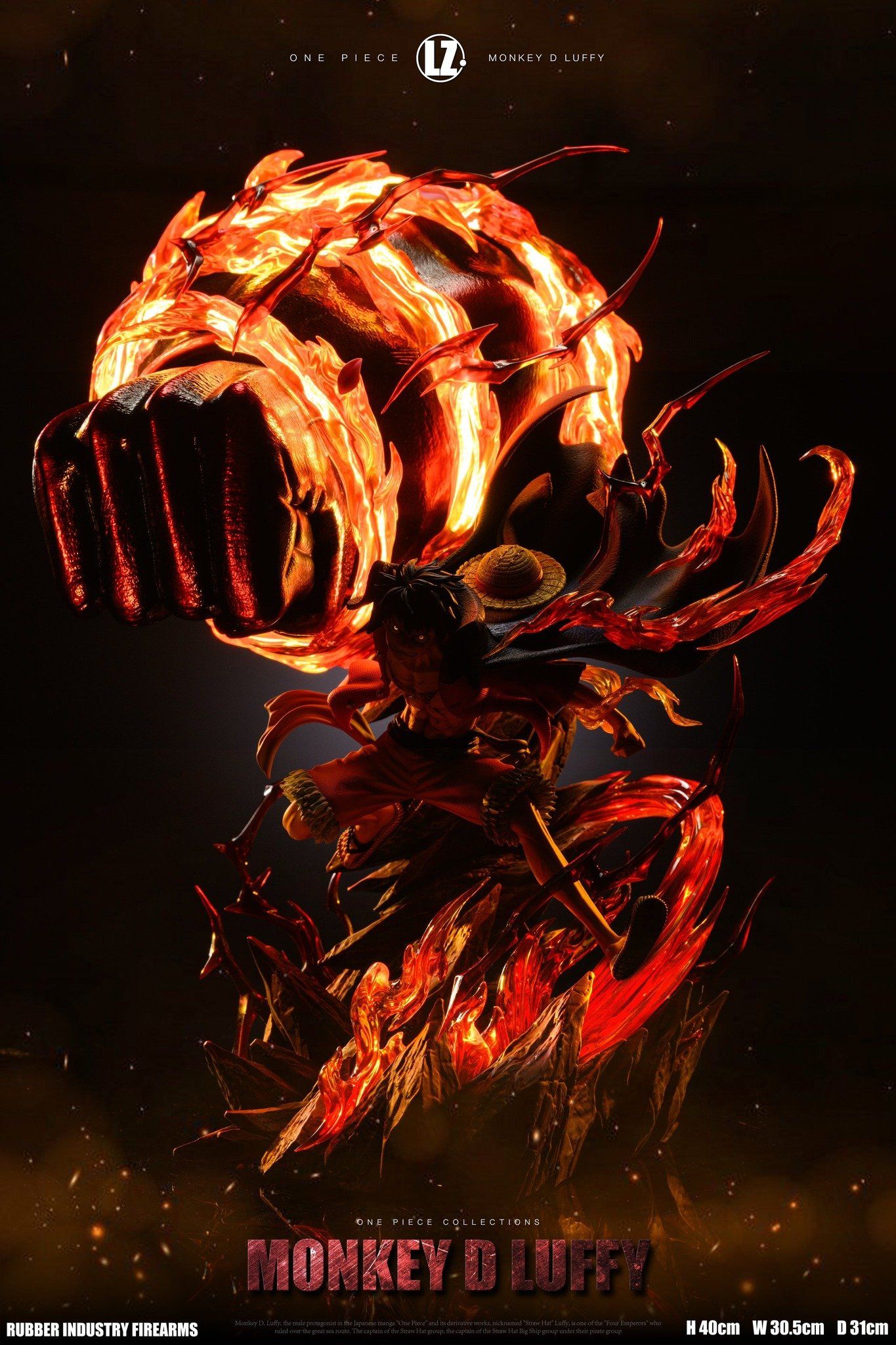  Luffy Red Roc - One Piece - LZ Studio 