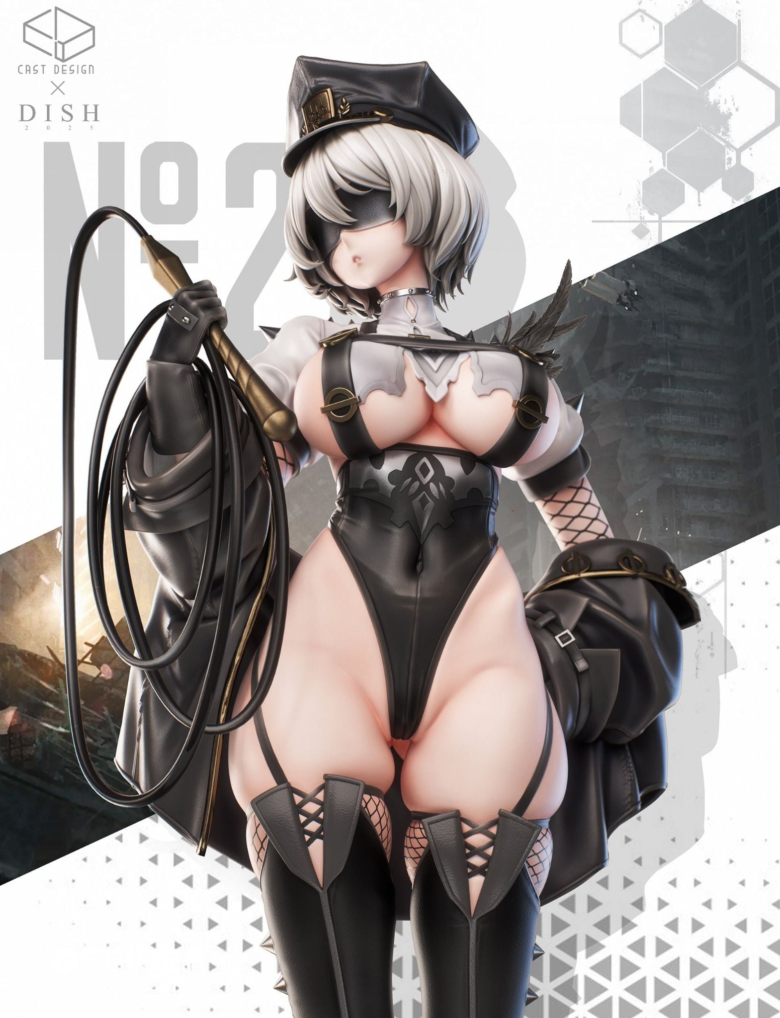  2B illustration by Dishwashers 1910 - NieR Automata - Cast Design Studio 