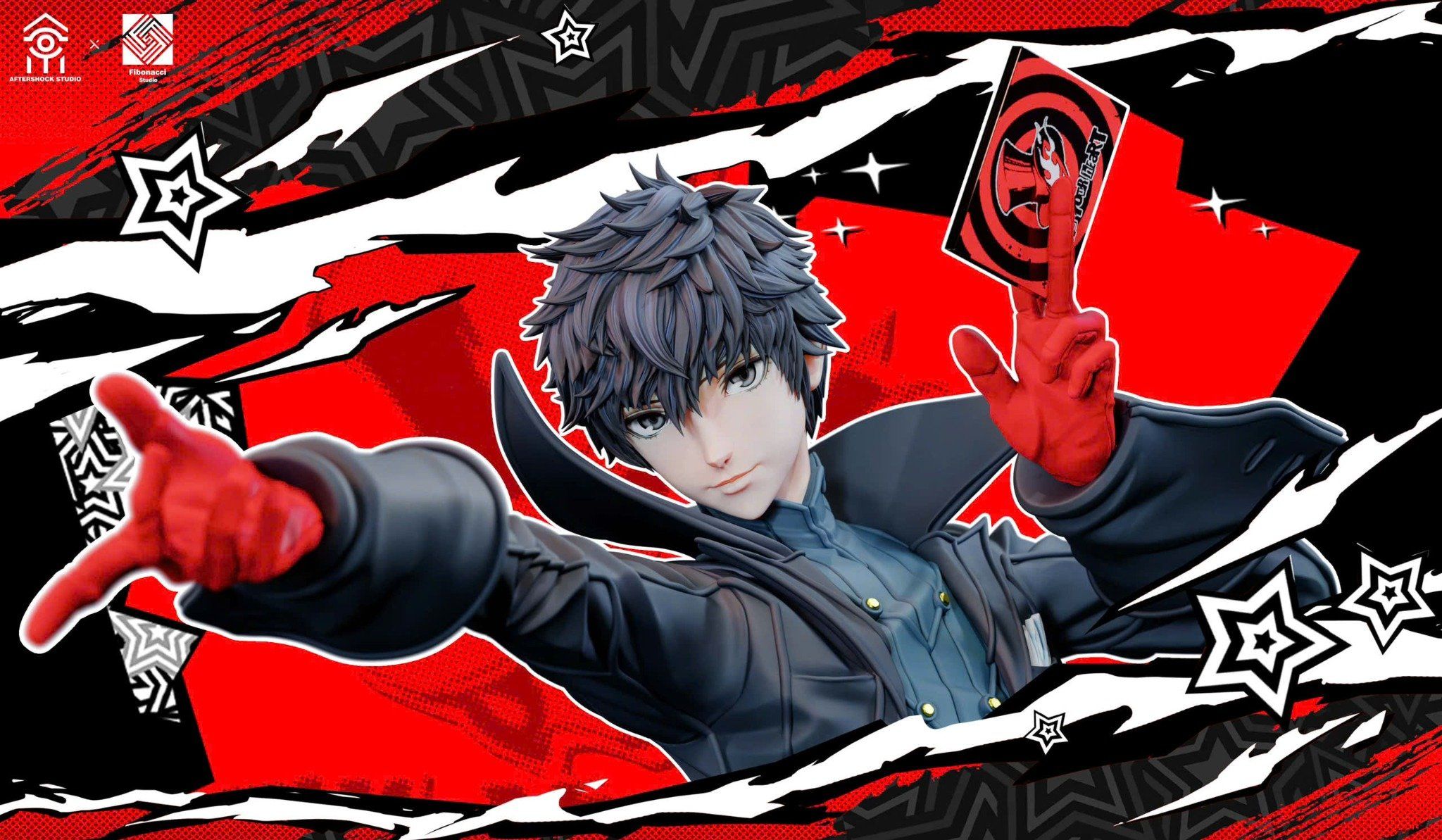  Ren Amamiya ( joker ) - Persona 5 - Aftershock x Fibonacci Studio 