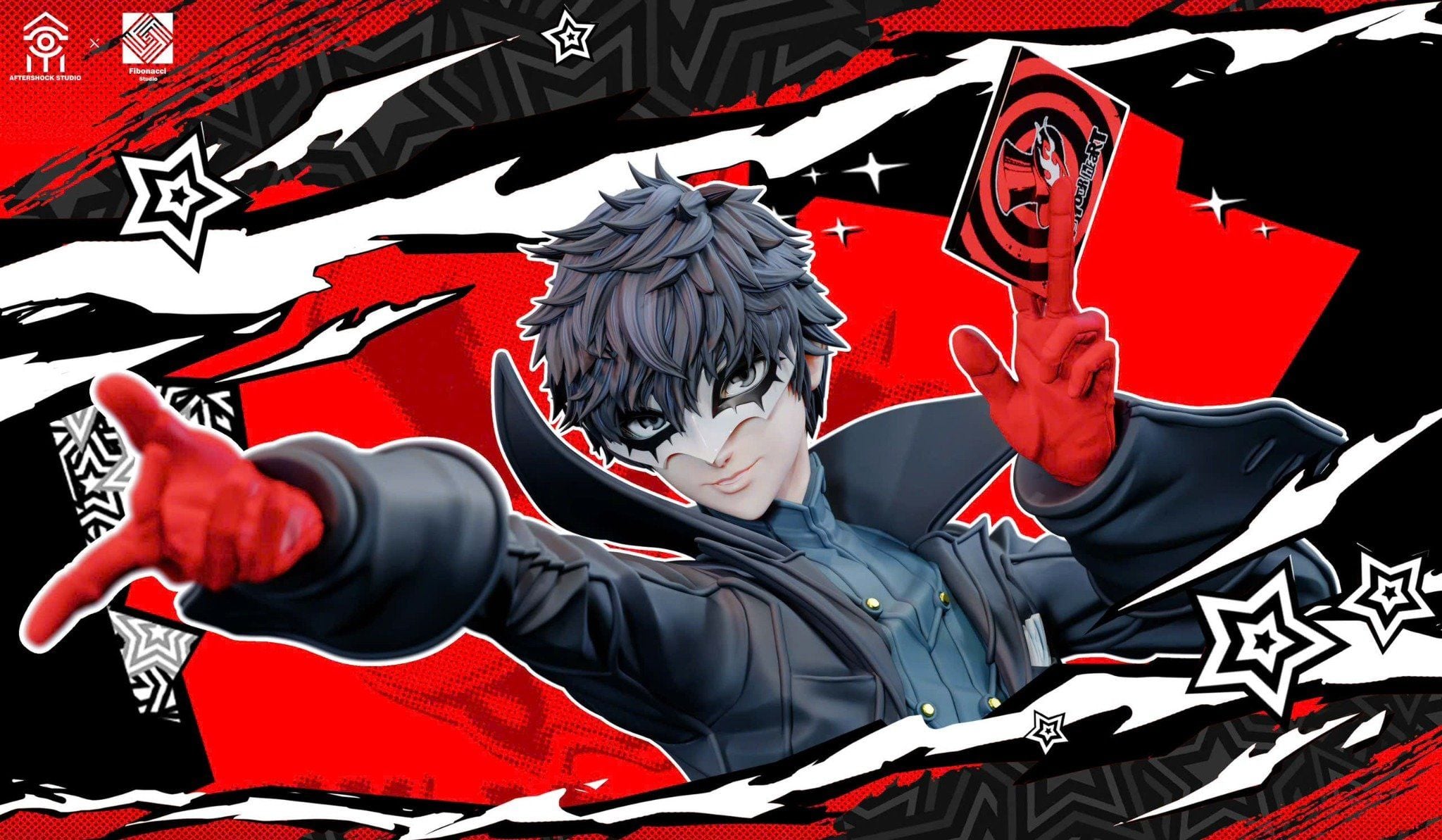  Ren Amamiya ( joker ) - Persona 5 - Aftershock x Fibonacci Studio 