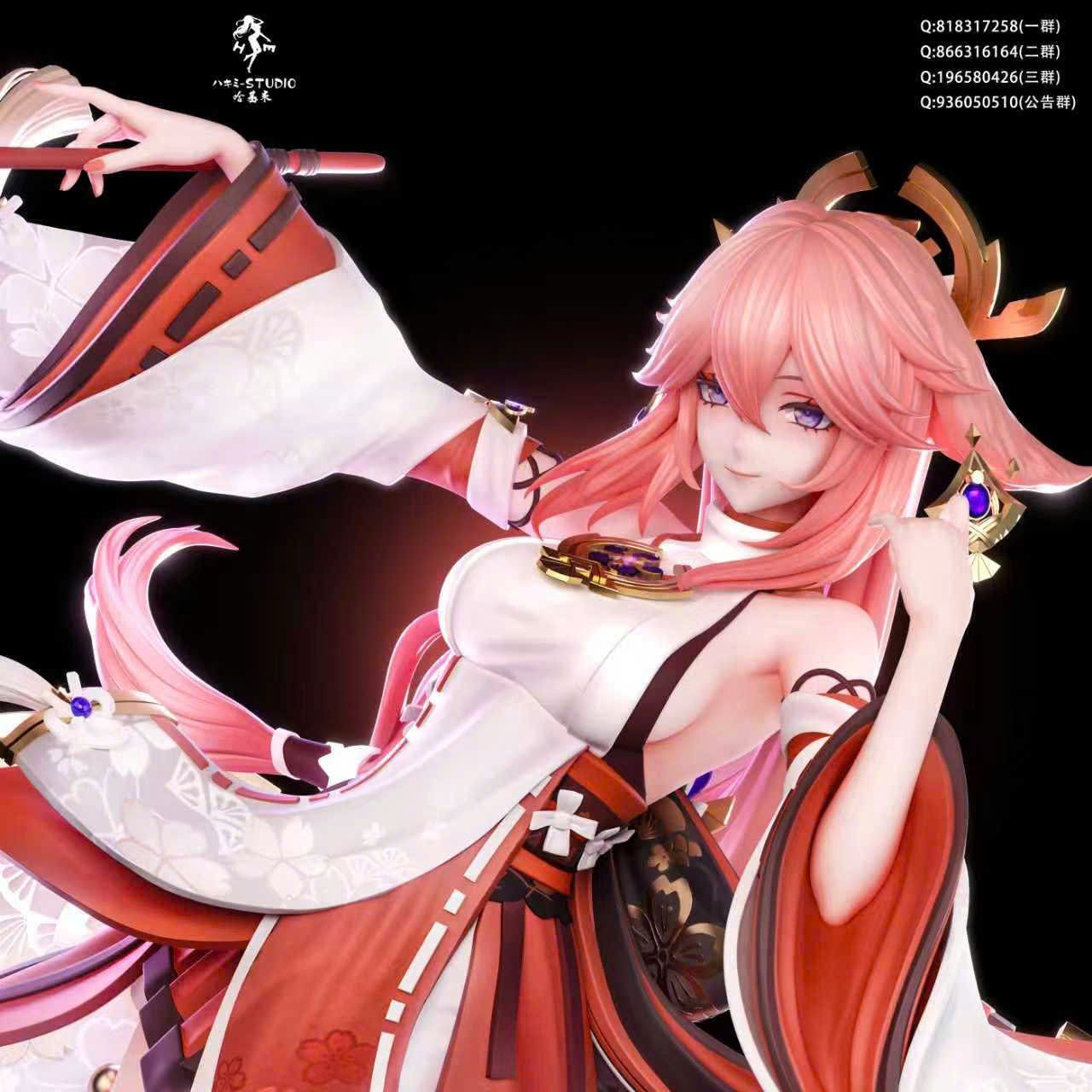  Raiden Shogun & Yae Miko - Honkai Star Rail - Hakimi Studio 