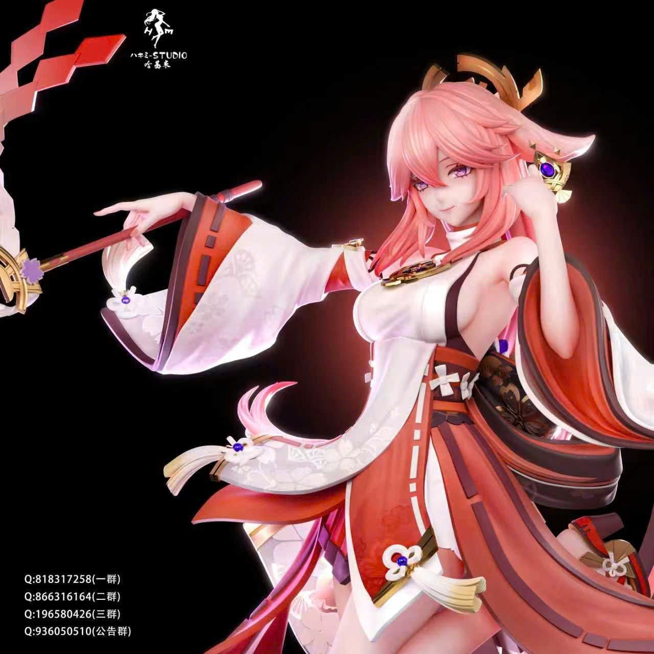  Raiden Shogun & Yae Miko - Honkai Star Rail - Hakimi Studio 