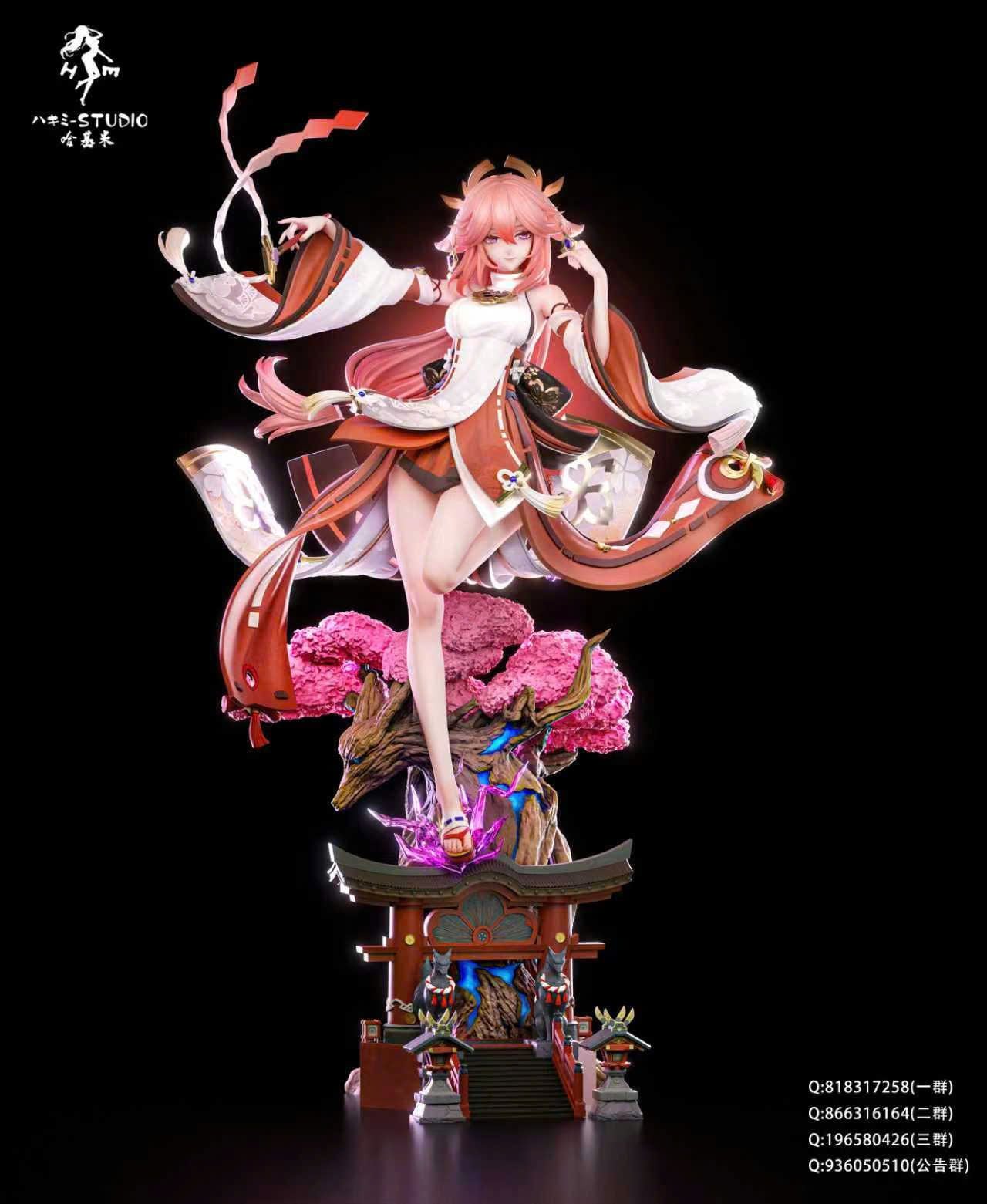  Raiden Shogun & Yae Miko - Honkai Star Rail - Hakimi Studio 