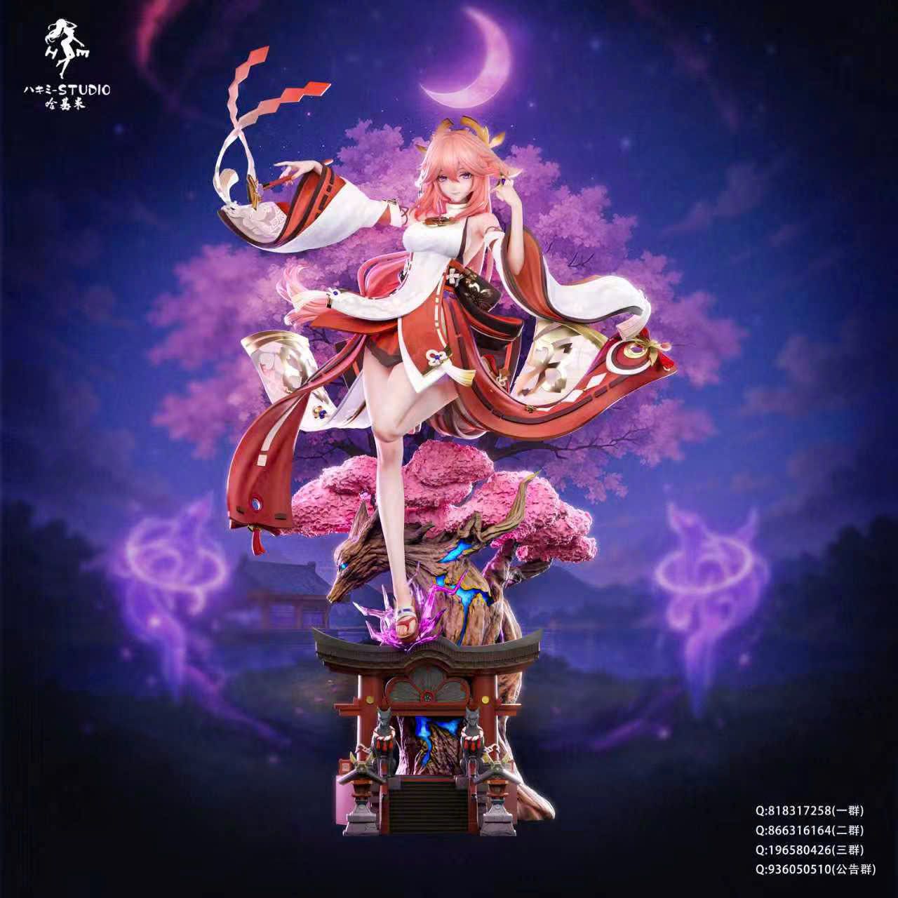  Raiden Shogun & Yae Miko - Honkai Star Rail - Hakimi Studio 